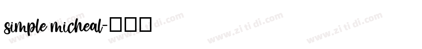 simple micheal字体转换